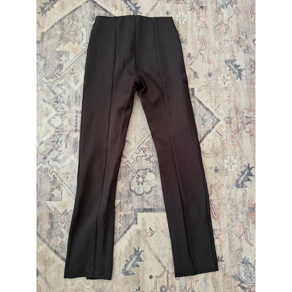 GAP Ponte Kick Crop Pants Womens 6 Black Pull On Stretch Career Office